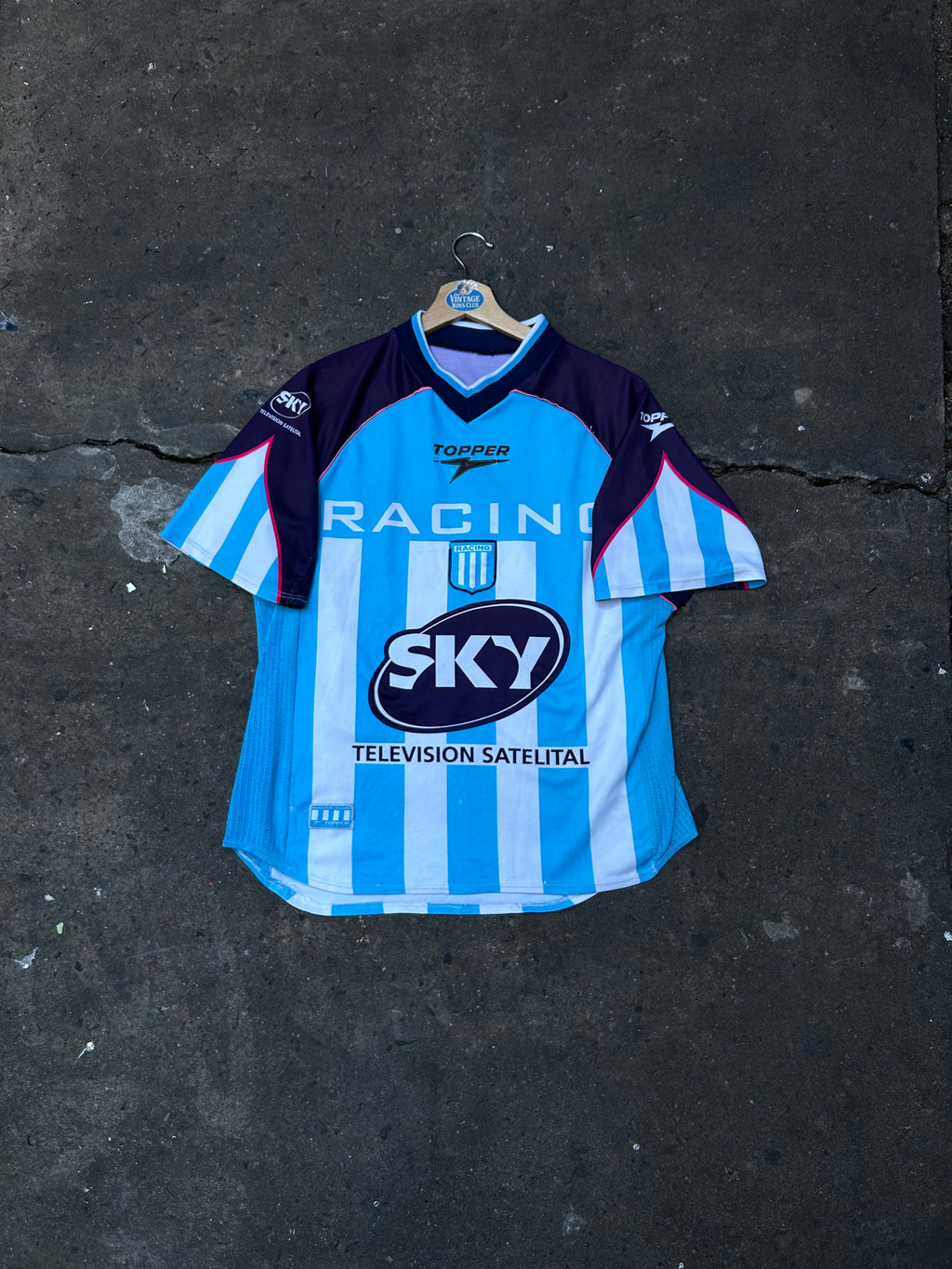 Camiseta Racing 2001 Topper Titular Original
