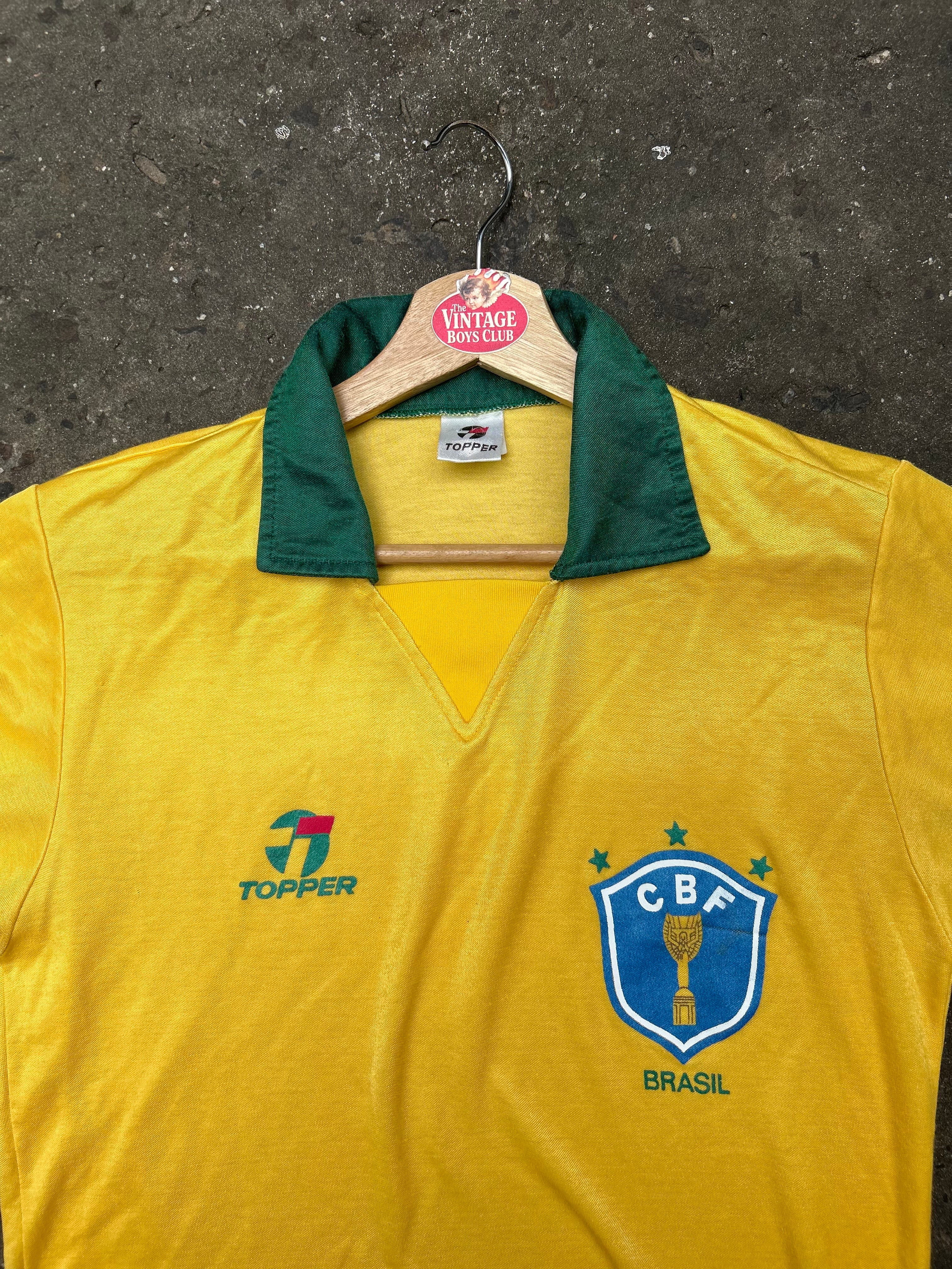 Camiseta Brasil 1990 Topper Titular Original