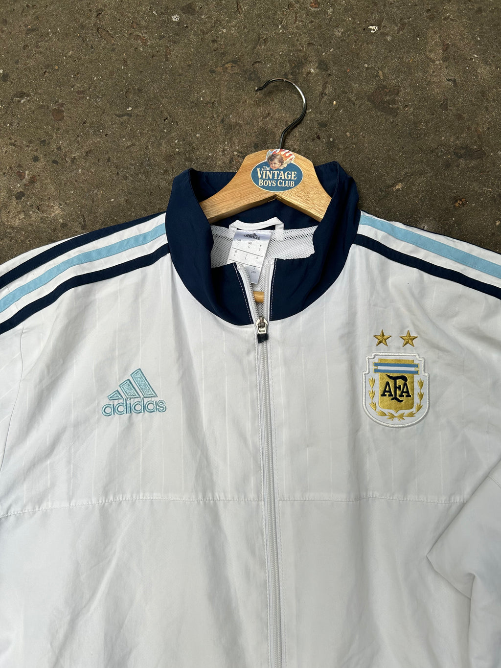 Campera Argentina 2015 Blanca Rompeviento Original