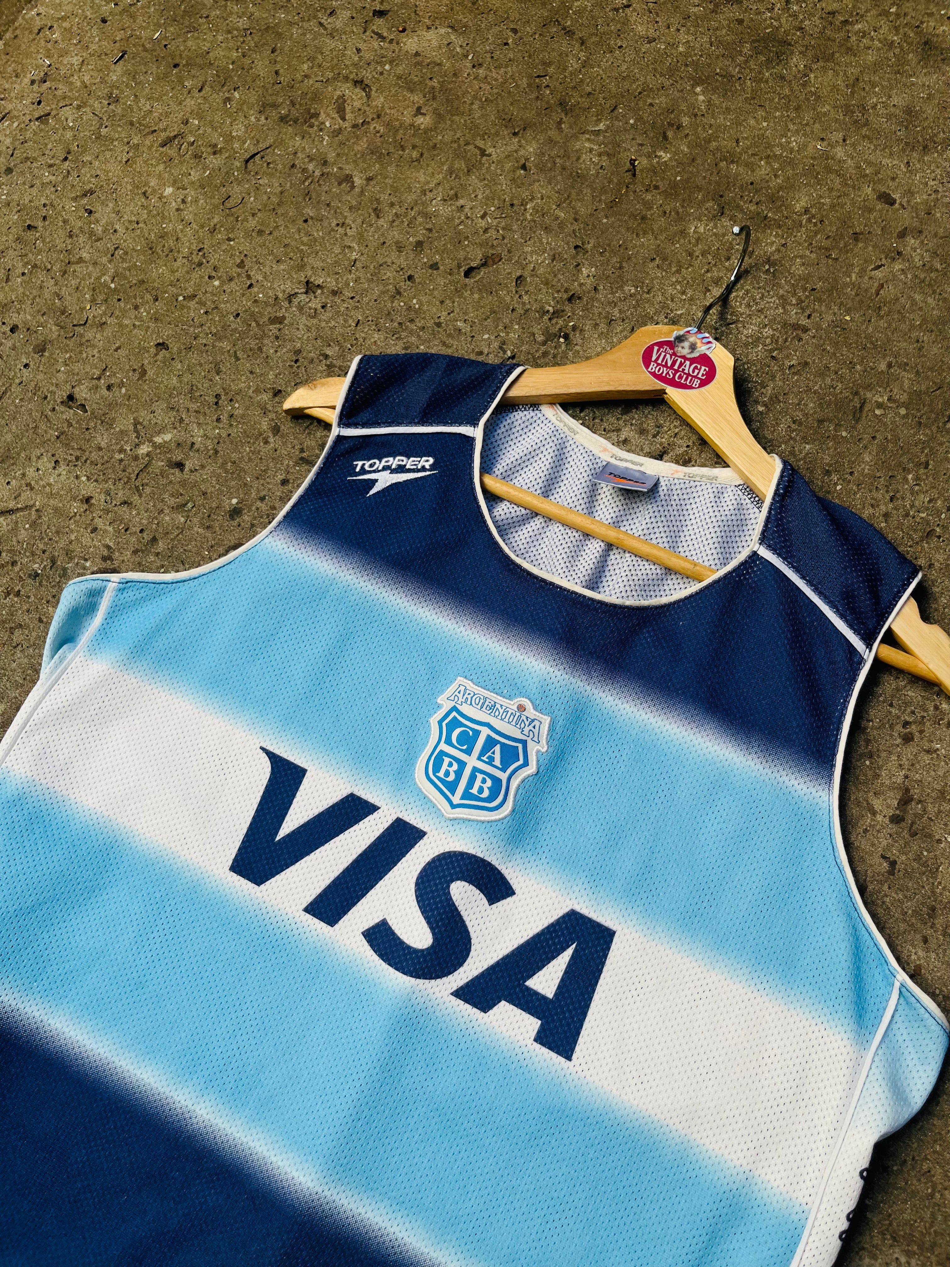 Camiseta Argentina Básquet 2006 Suplente Original