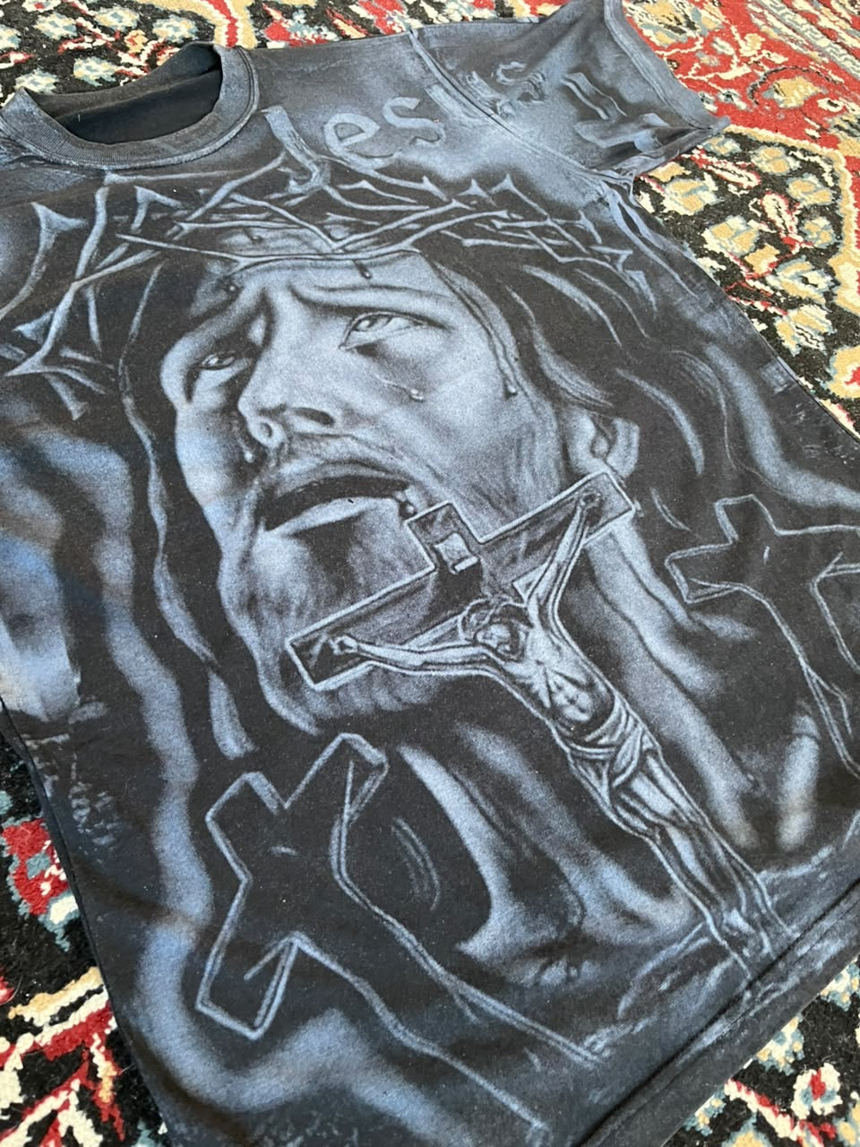 Remera Y2K Jesucristo Vintage Original