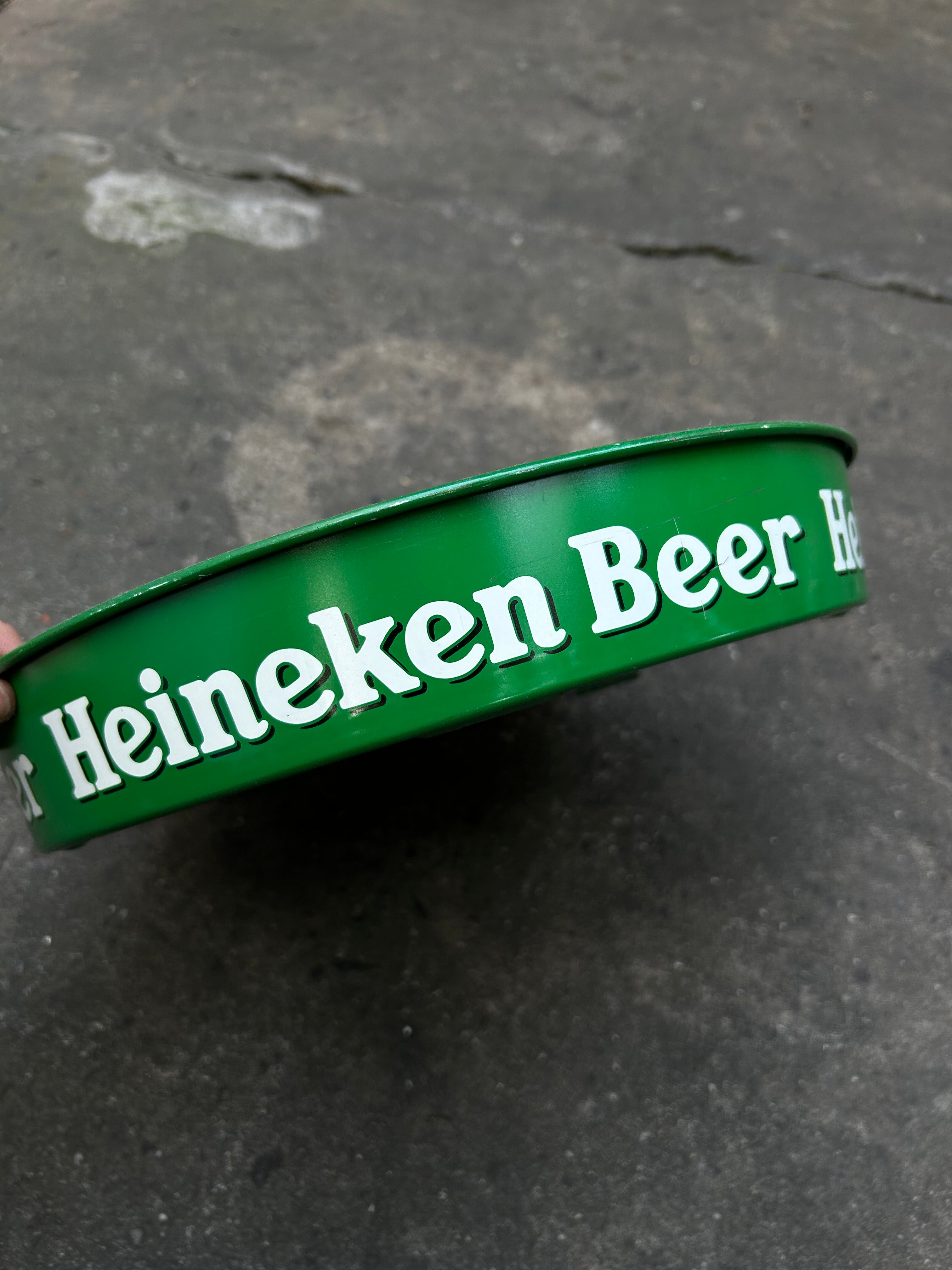 Bandeja de Cerveza Heineken de Chapa vintage