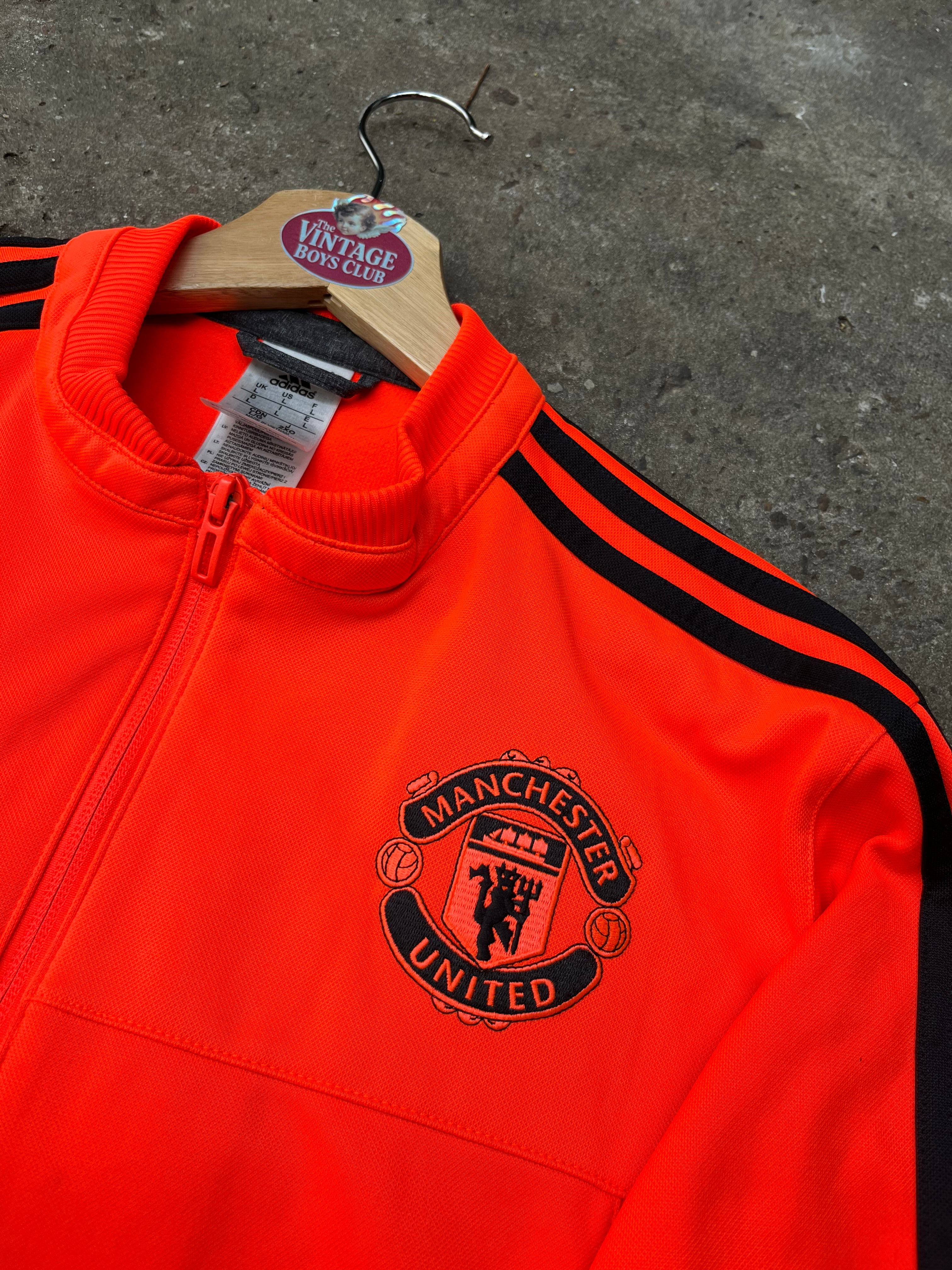 Campera Manchester United 2016 Naranja Fluor Original