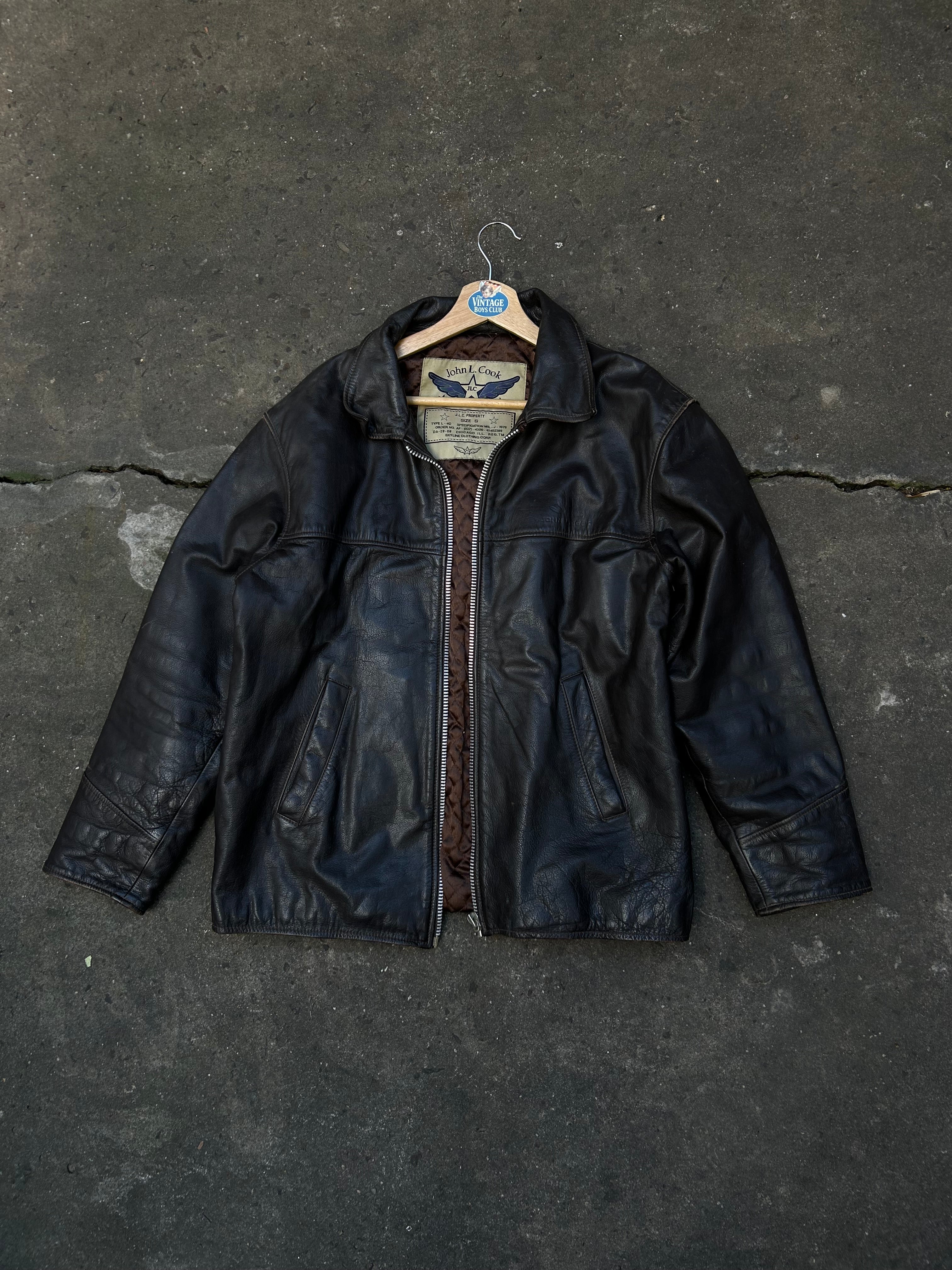 Campera Cuero John Cook Vintage Original