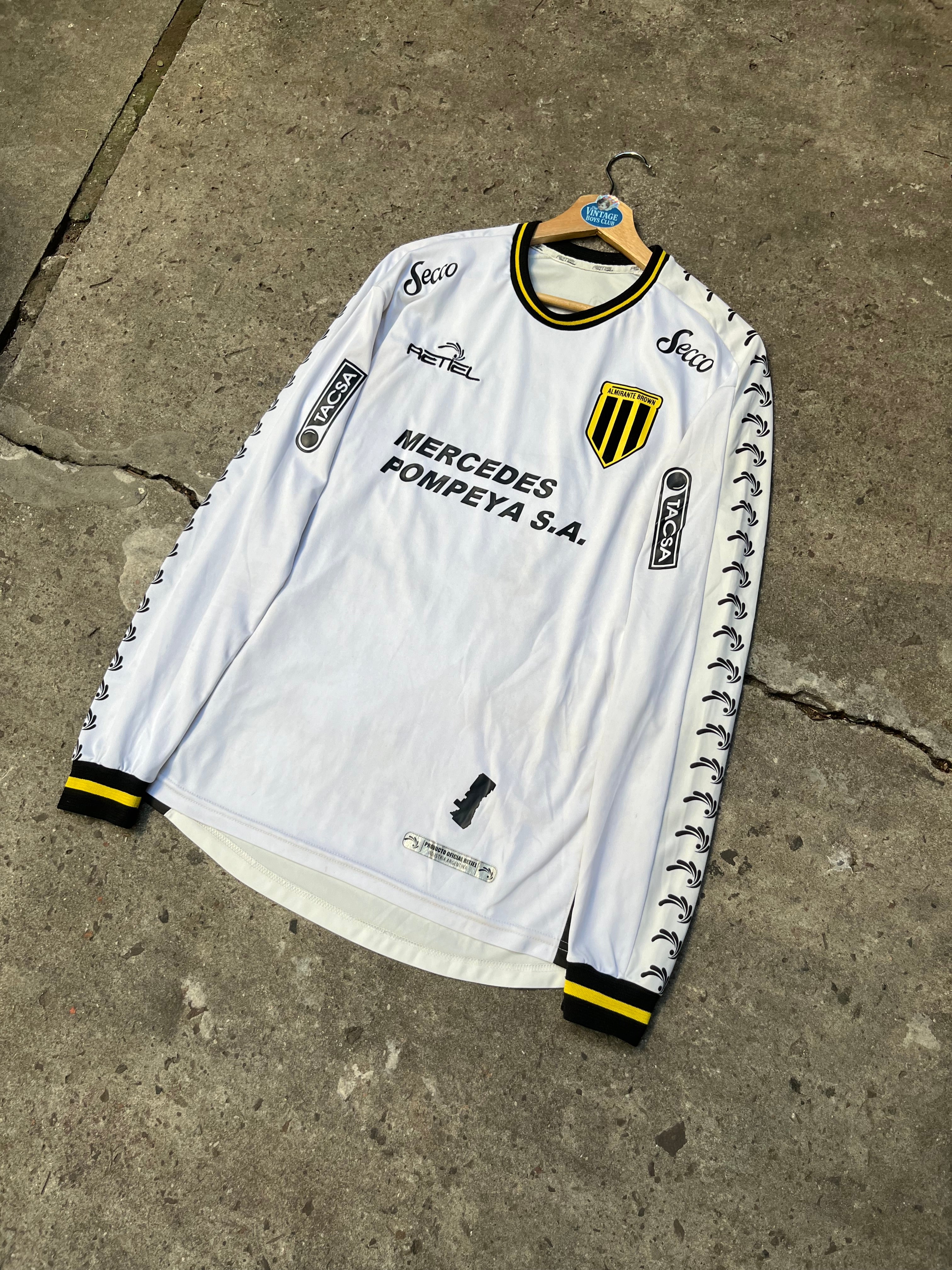 Camiseta Almirante Brown Retiel Manga Larga de Juego