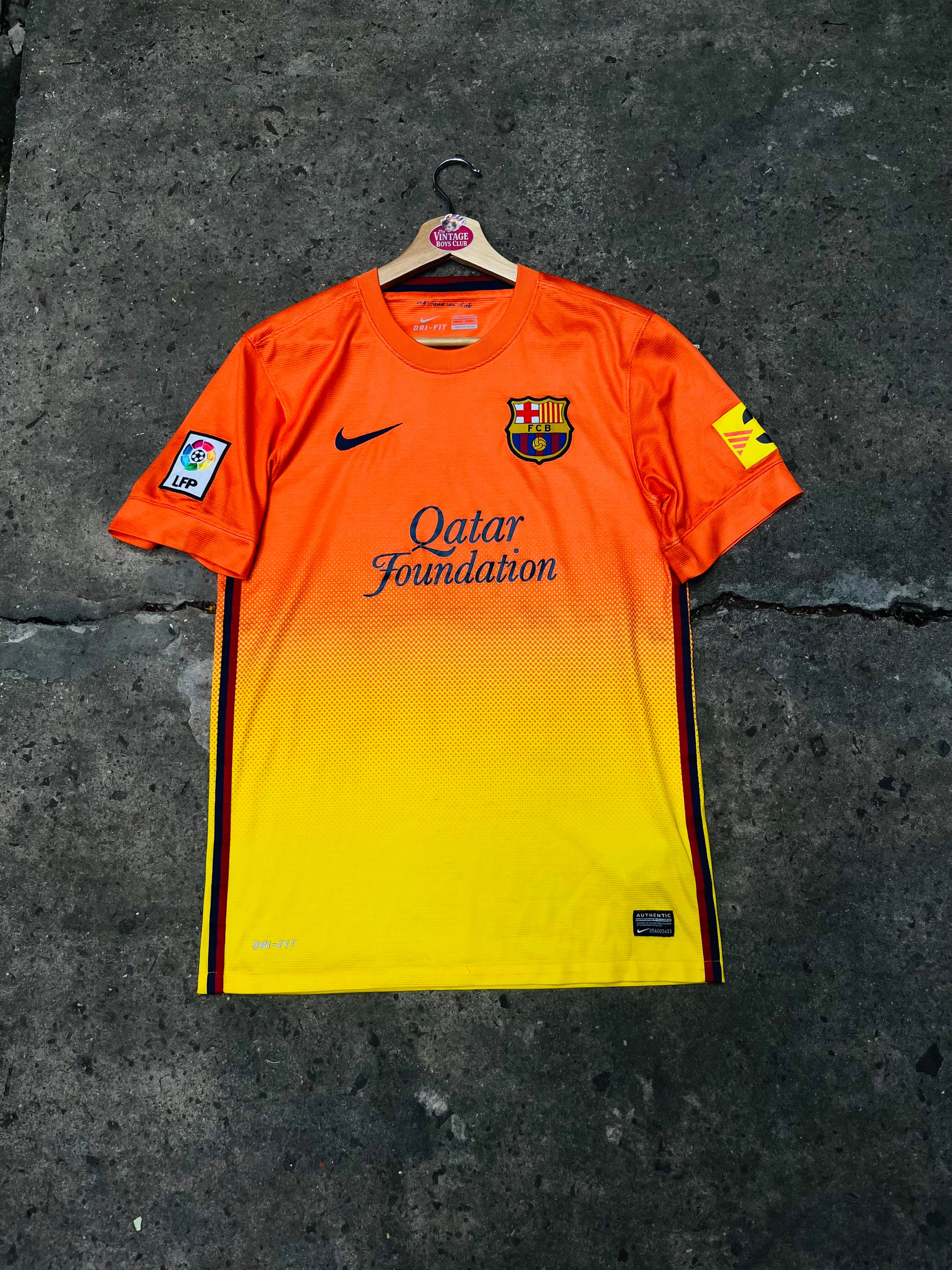 Camiseta Barcelona 2012/13 Suplente Naranja Original
