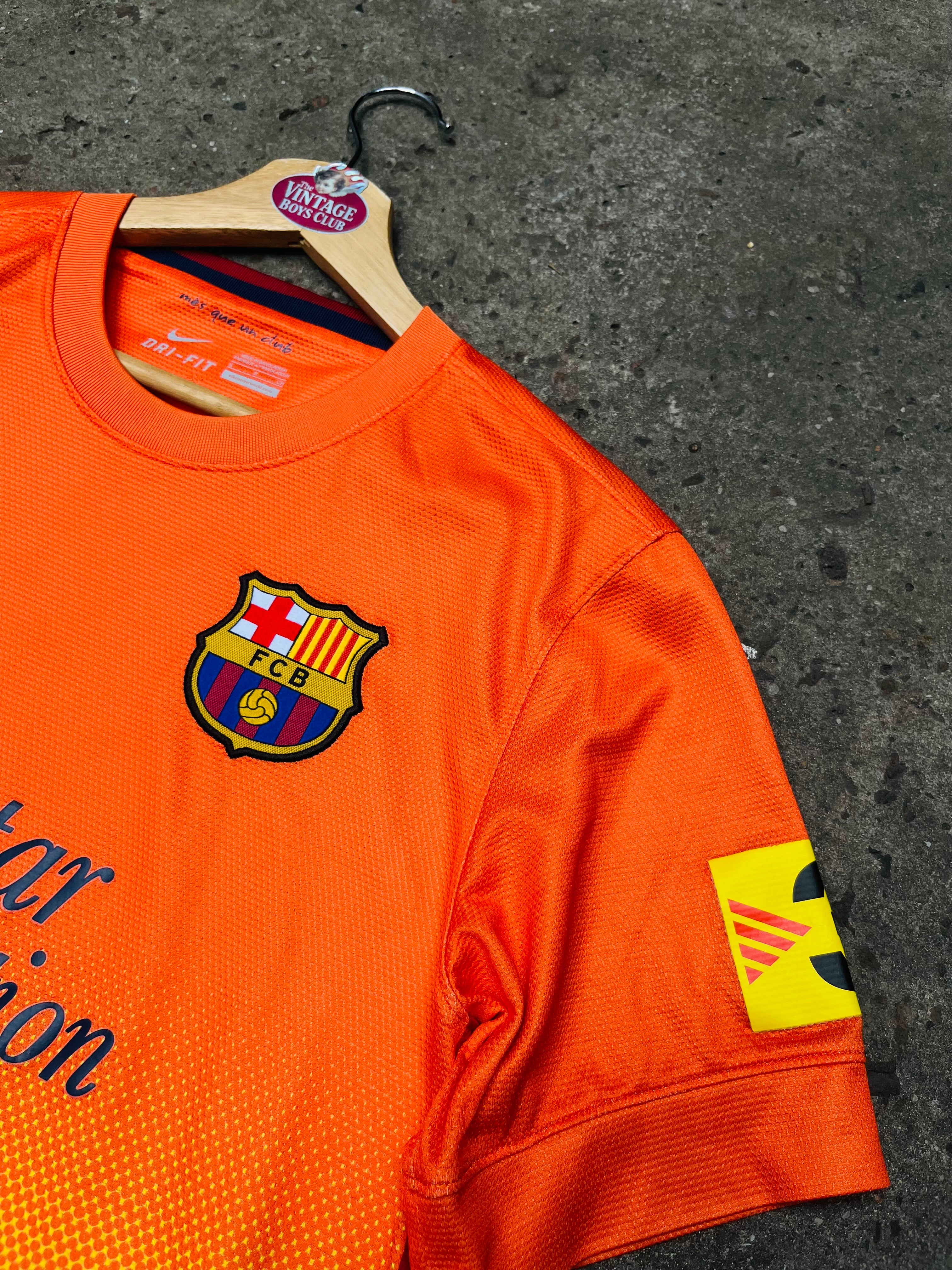 Camiseta Barcelona 2012/13 Suplente Naranja Original