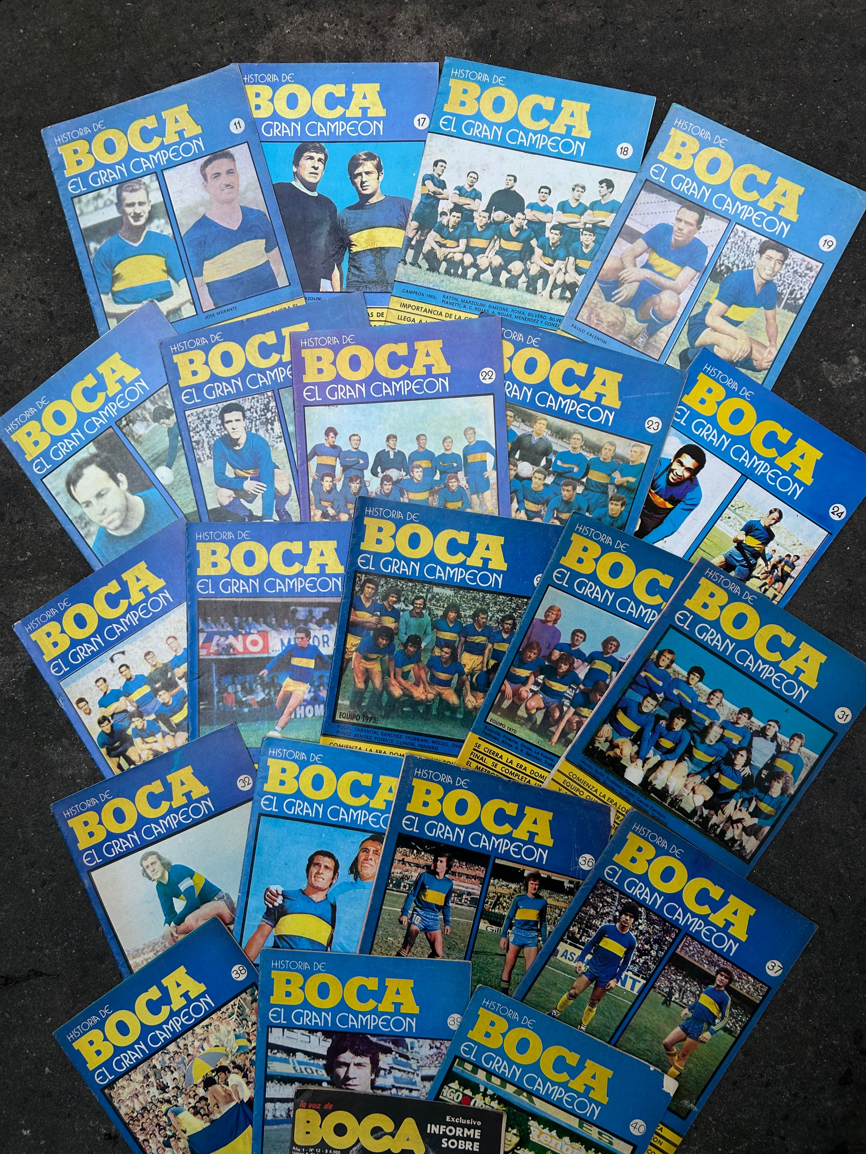 Revistas 80s de la Historia de Boca Campeon de Colección