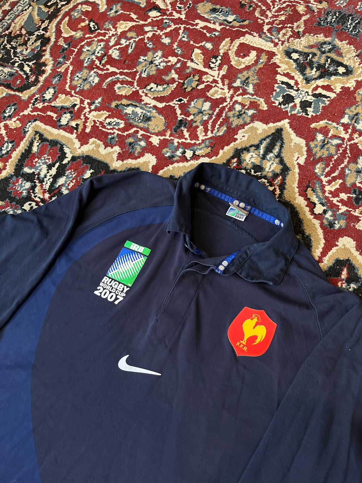 Camiseta Francia Mundial 2007 Manga Larga Original