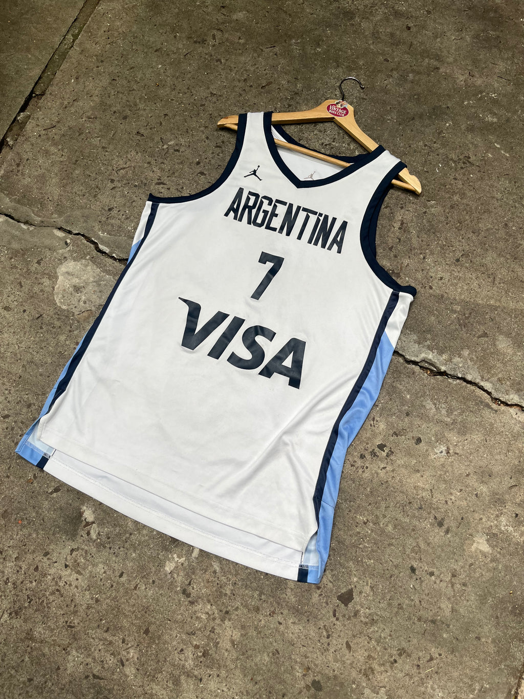 Camiseta Argentina Básquet Jordan de Campazzo de Utileria