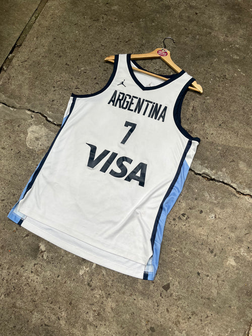 Camiseta Argentina Básquet Jordan de Campazzo de Utileria