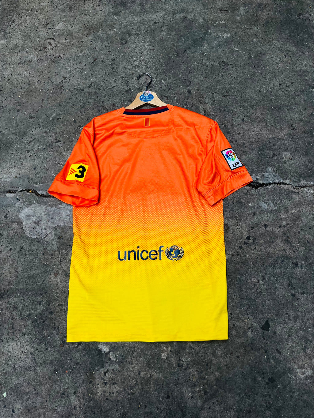 Camiseta Barcelona 2012/13 Suplente Naranja Original
