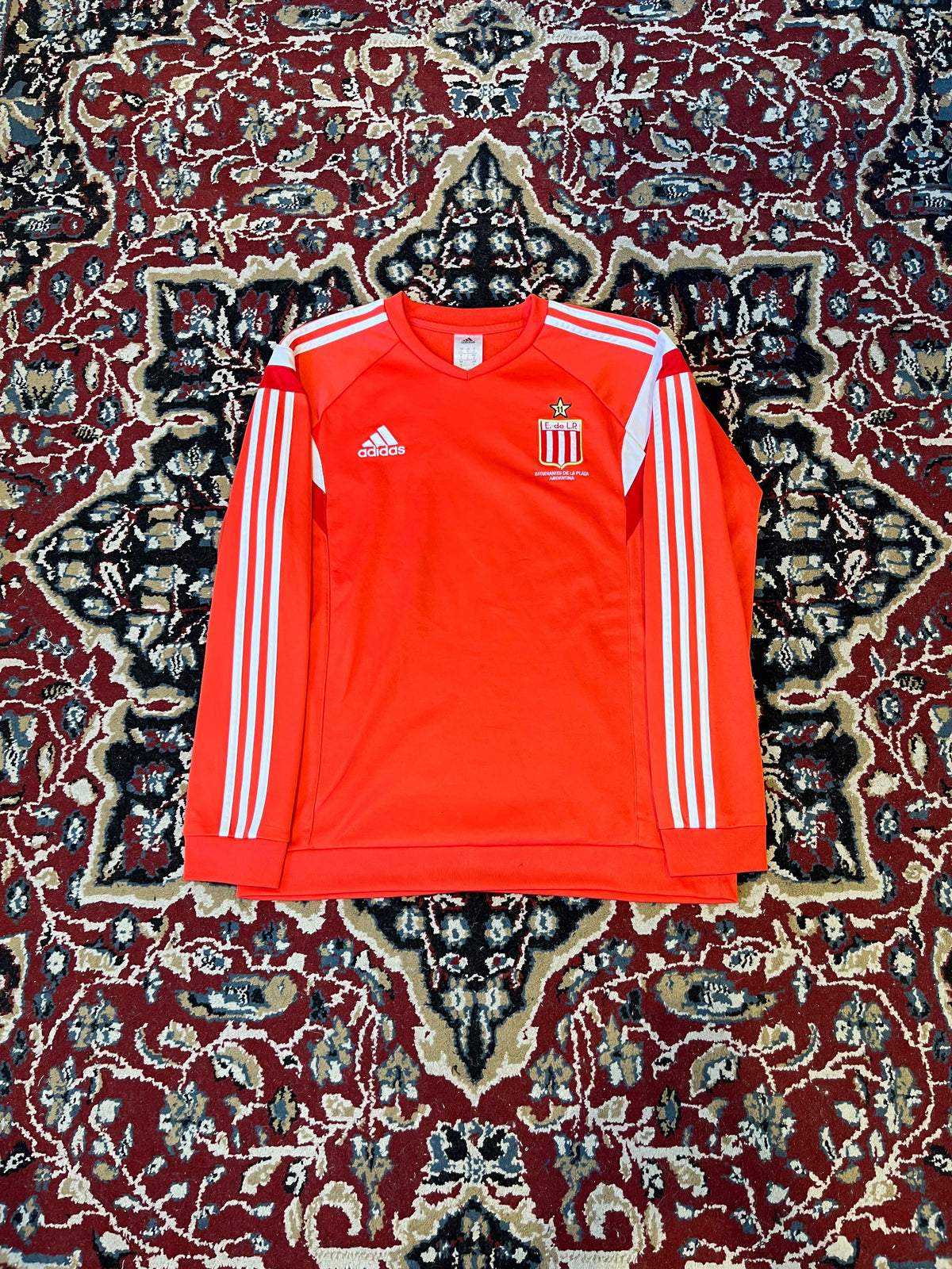 Buzo Estudiantes Adidas Salmon Original