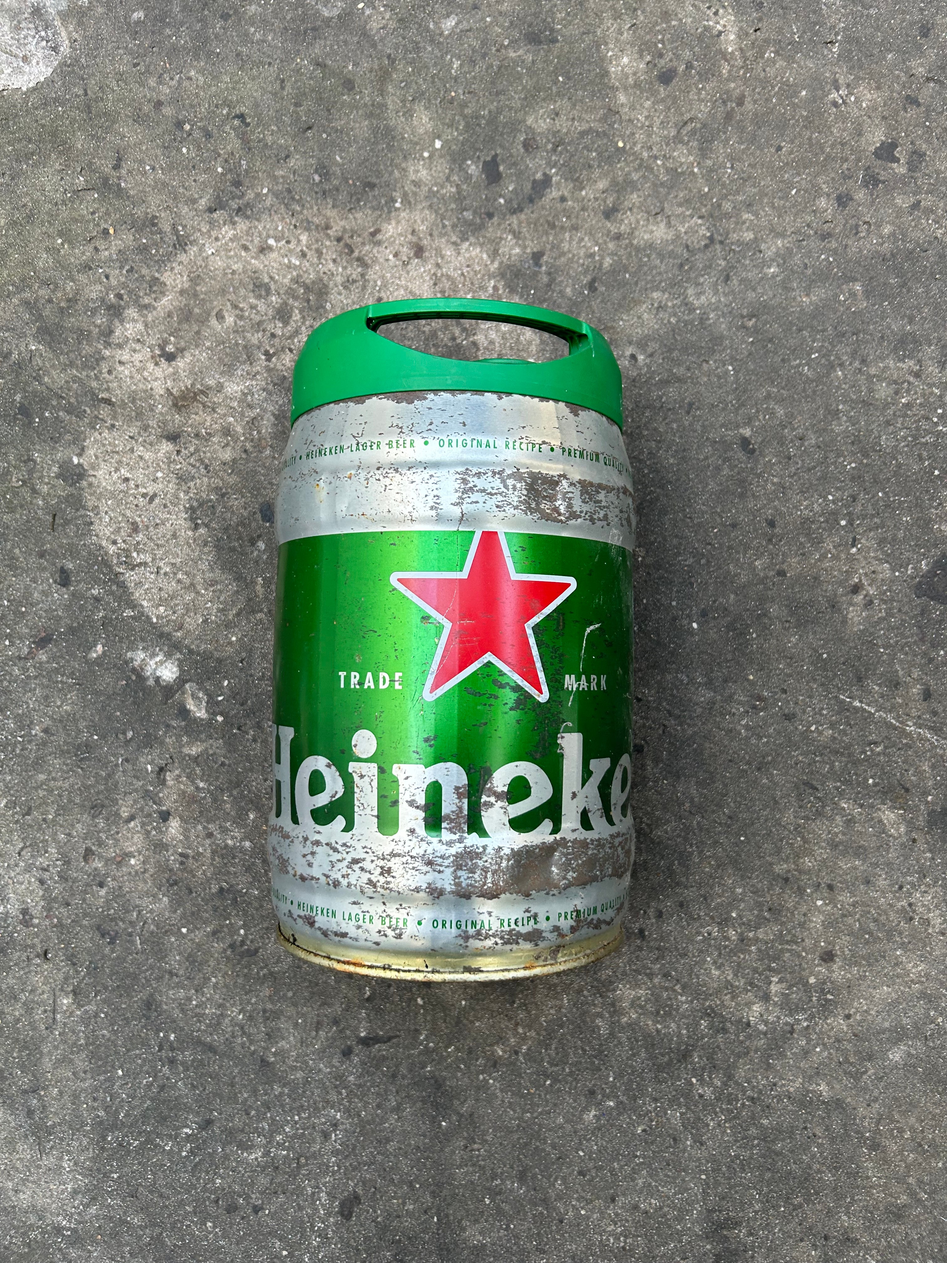 Barril Heineken de 5lt Vacío Vintage Original