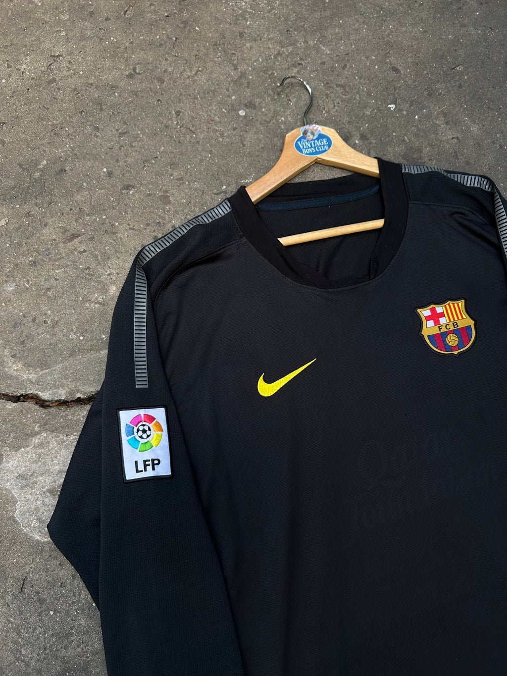 Camiseta Barcelona 2013 Negra Manga Larga Original