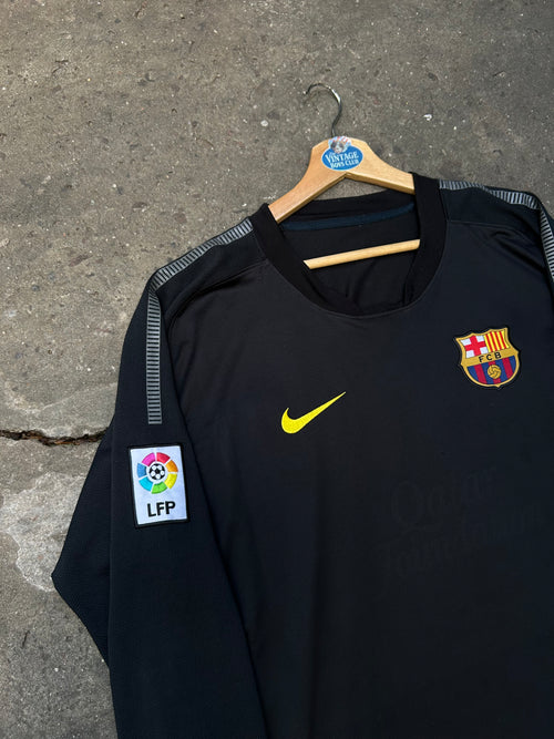 Camiseta Barcelona 2013 Negra Manga Larga Original