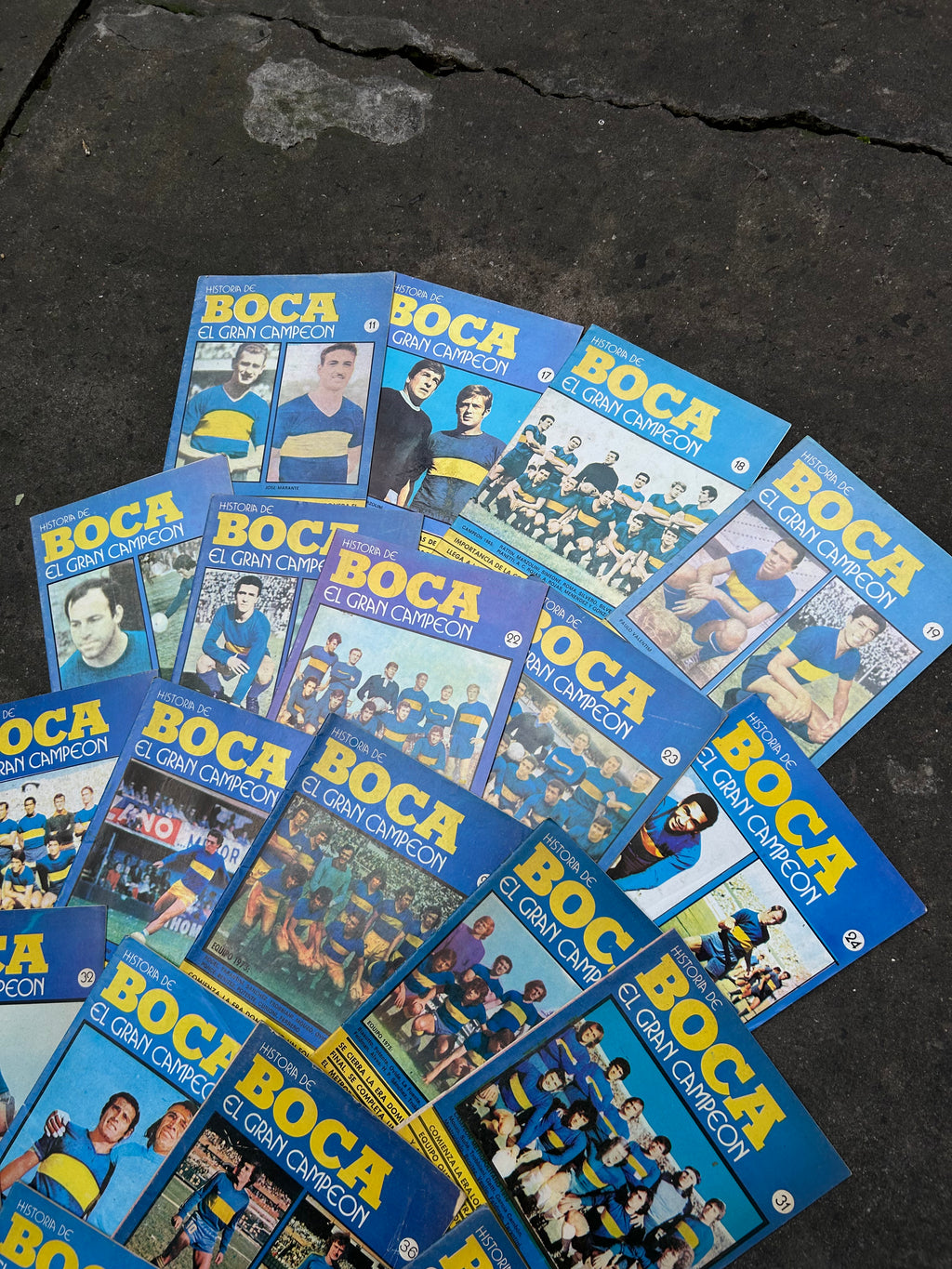 Revistas 80s de la Historia de Boca Campeon de Colección