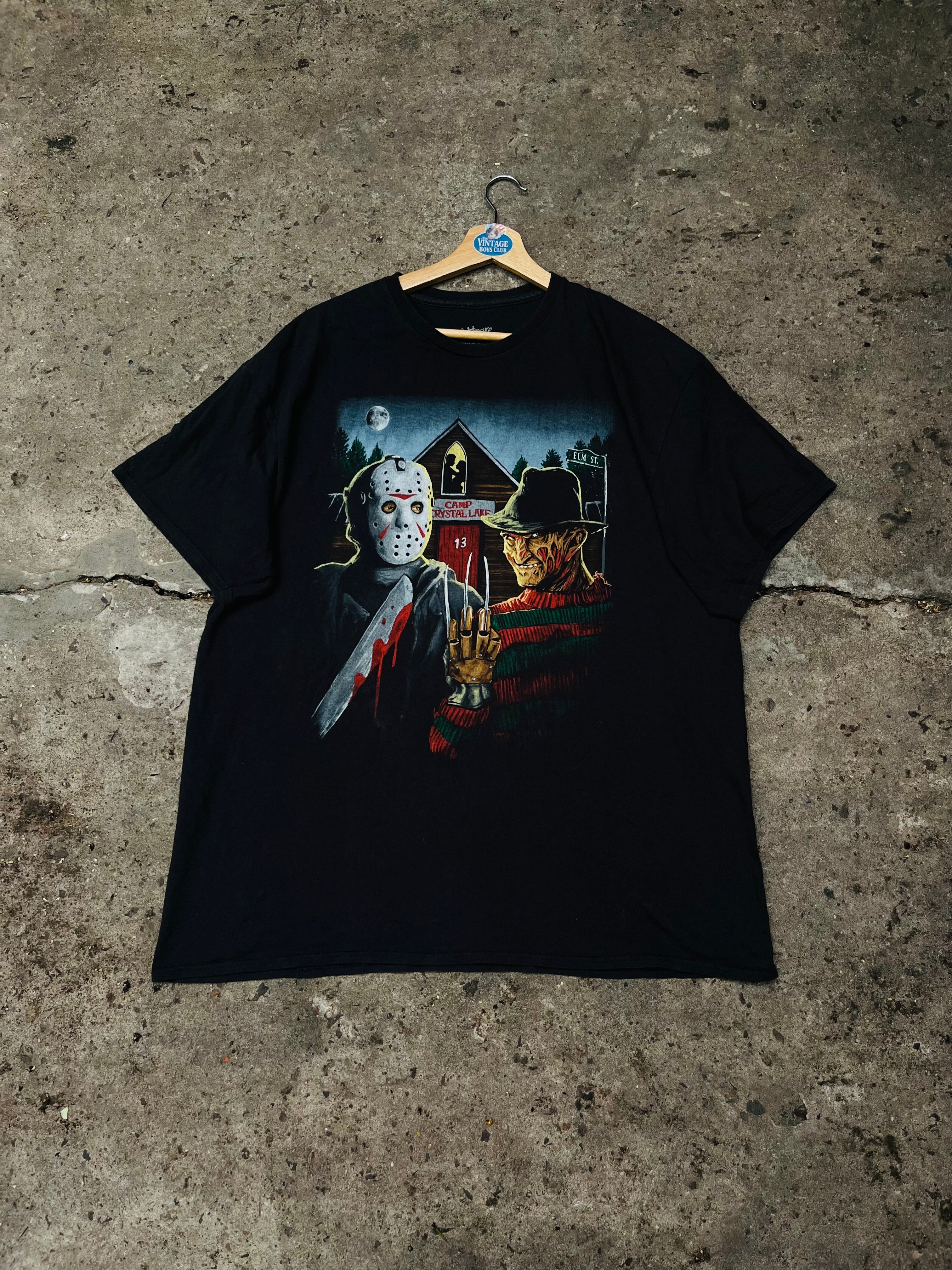 Remera Freddy Krueger y Jackson Americana Vintage Original