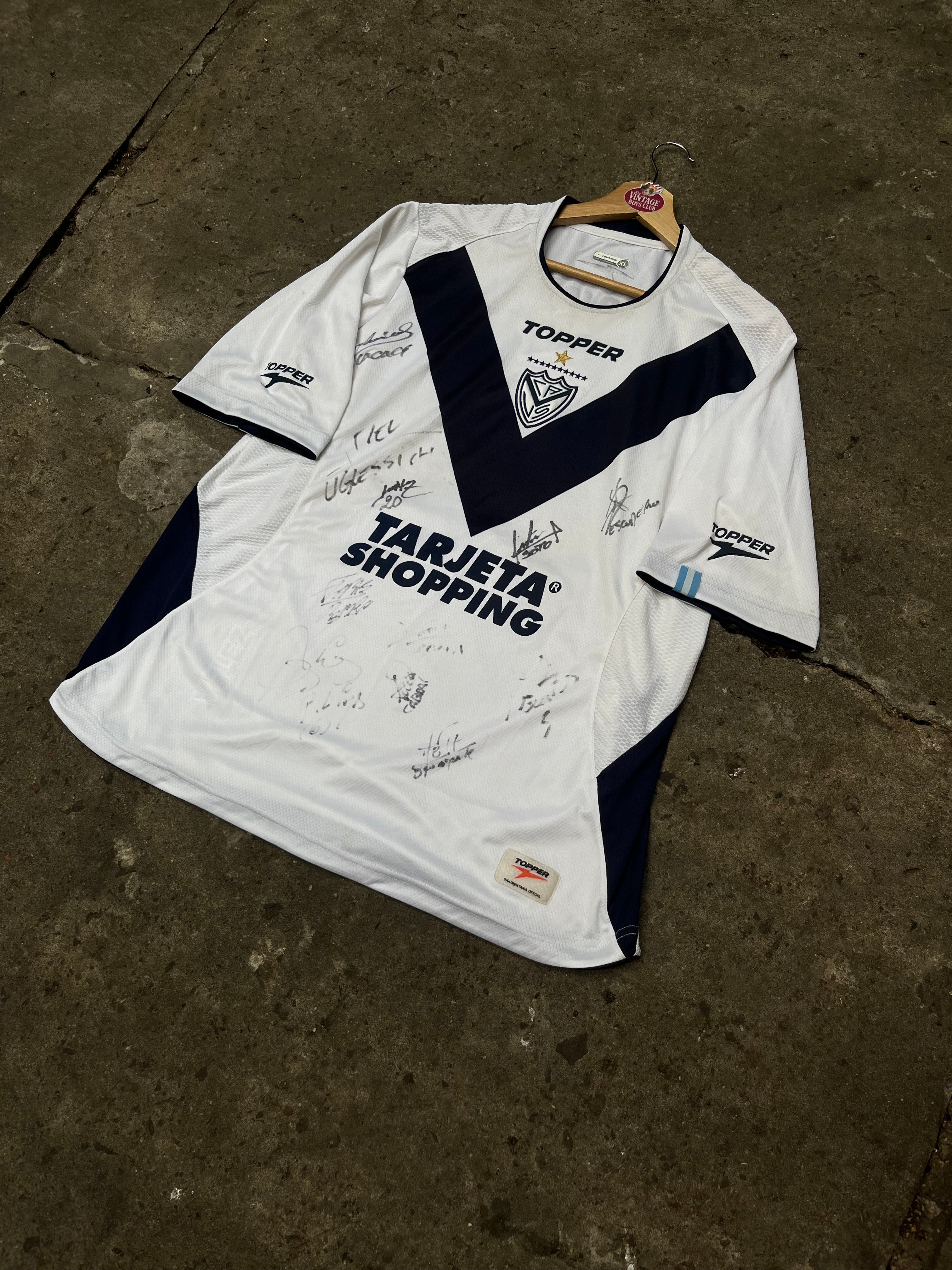 Camiseta Velez 2007 Topper Autografiada Original