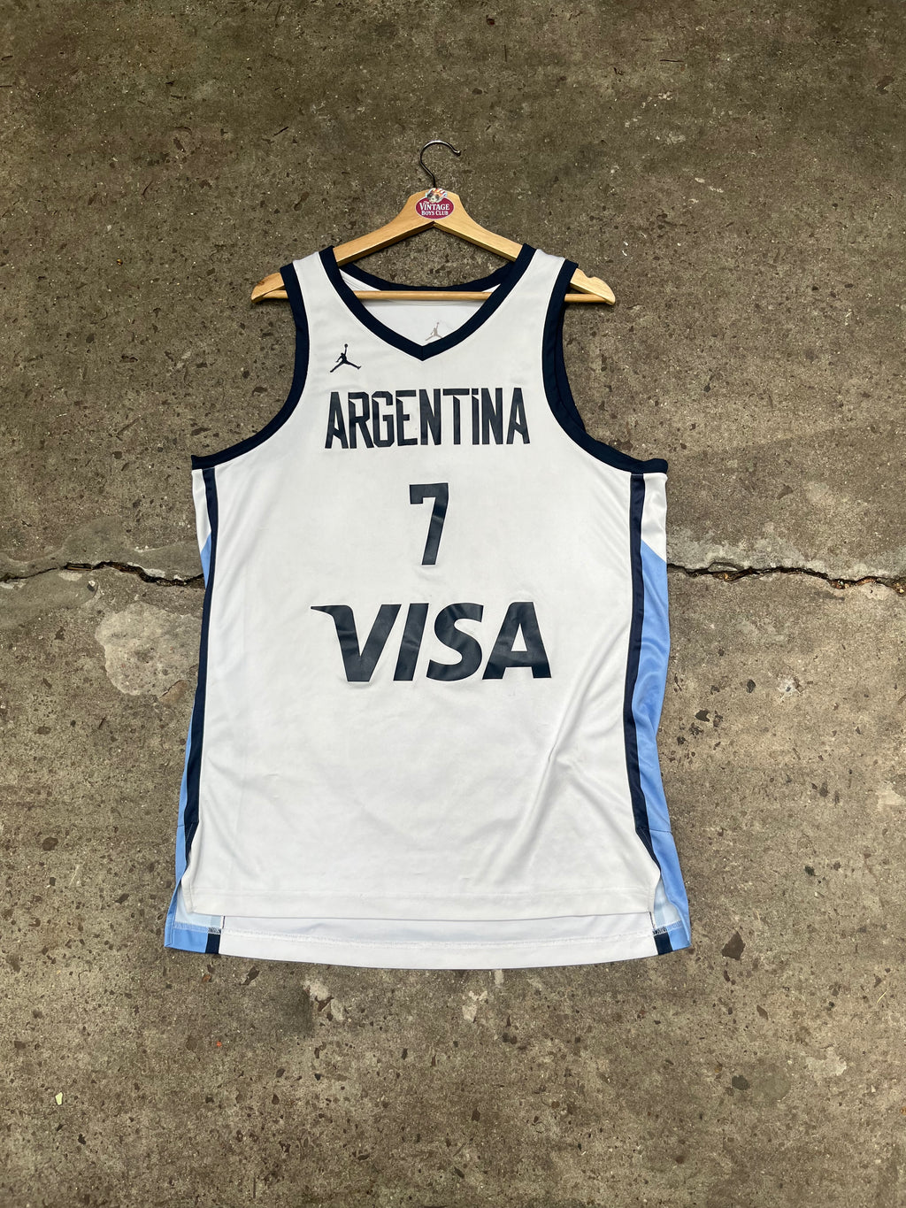 Camiseta Argentina Básquet Jordan de Campazzo de Utileria