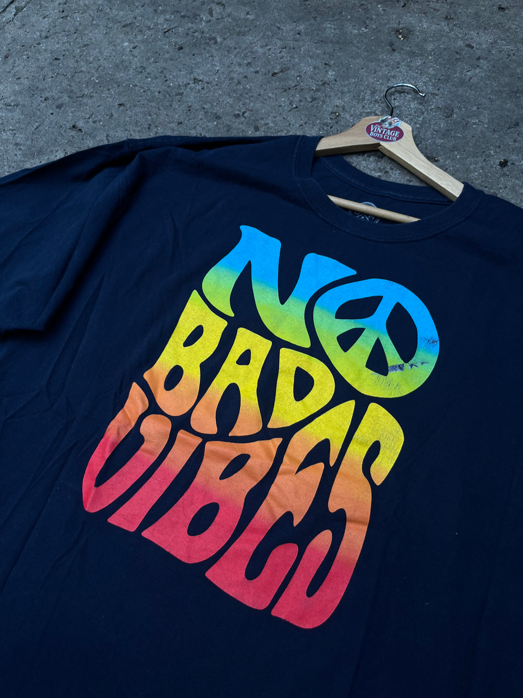 Remera No Bad Vibes Americana Vintage