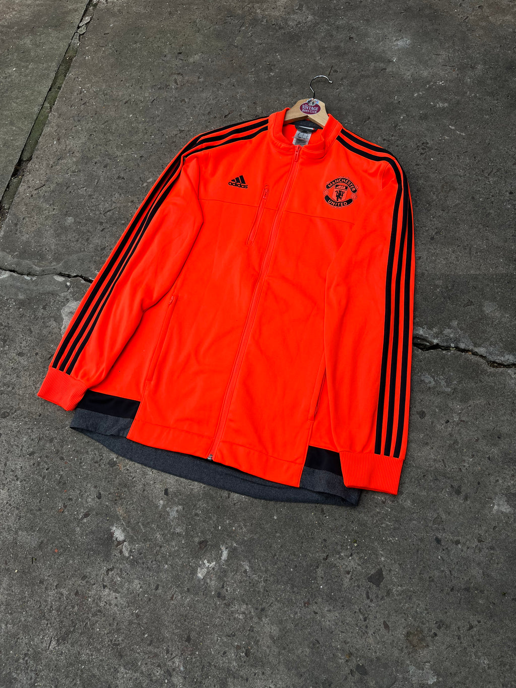 Campera Manchester United 2016 Naranja Fluor Original