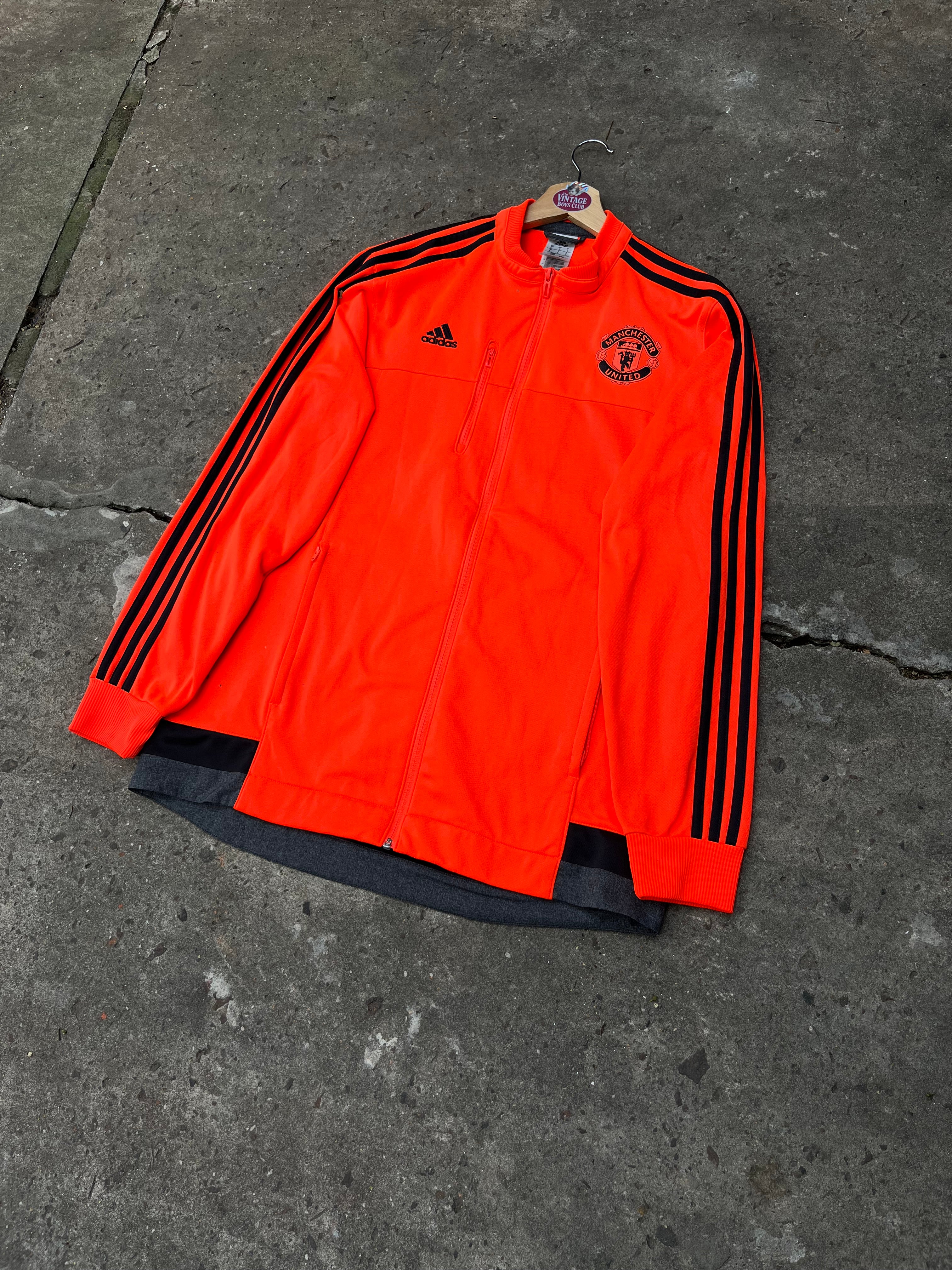 Campera Manchester United 2016 Naranja Fluor Original