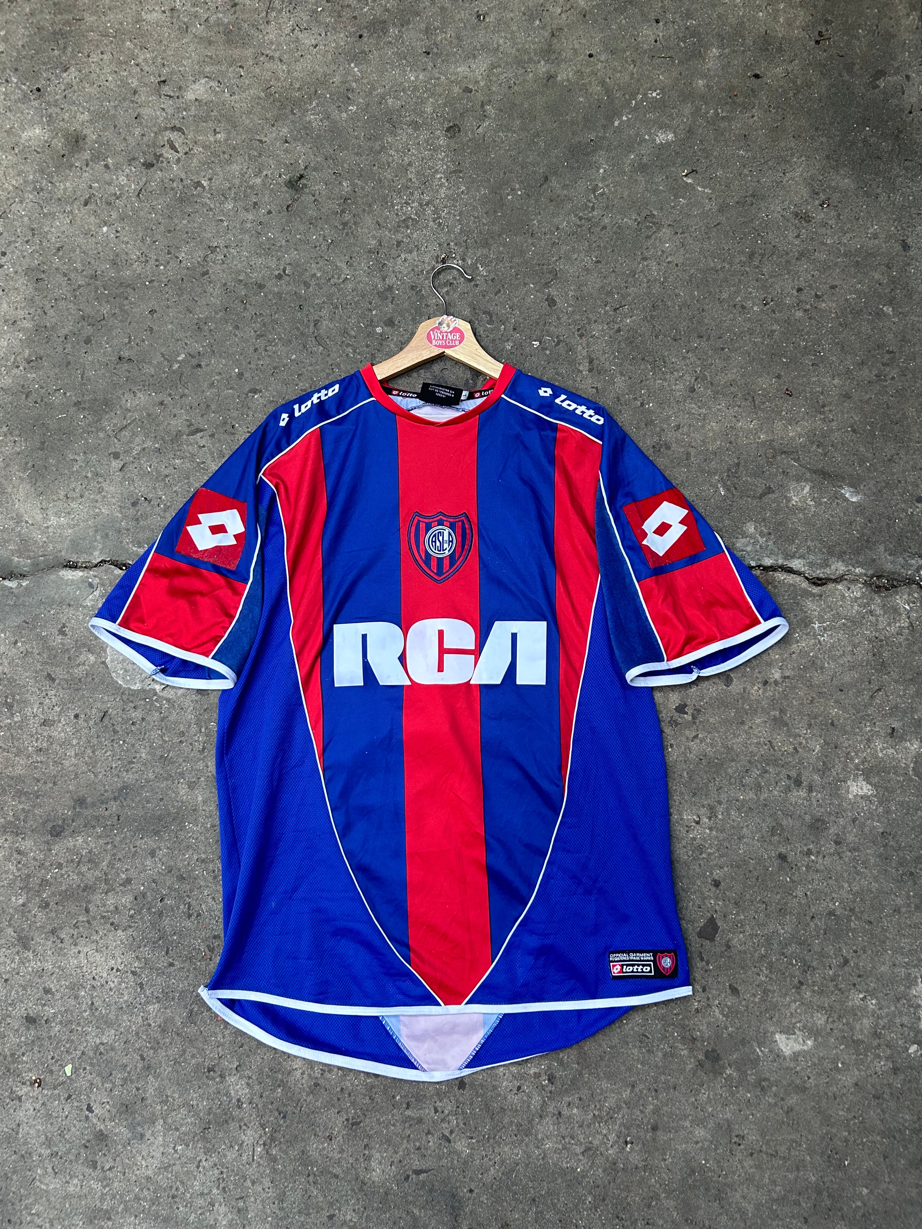 Camiseta San Lorenzo 2006 Lotto del Pocho Lavezzi Utilería