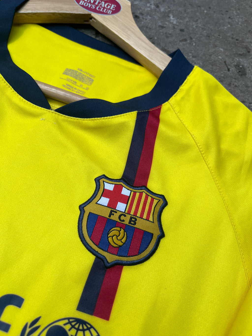Camiseta Barcelona 2008 Amarilla Suplente Original