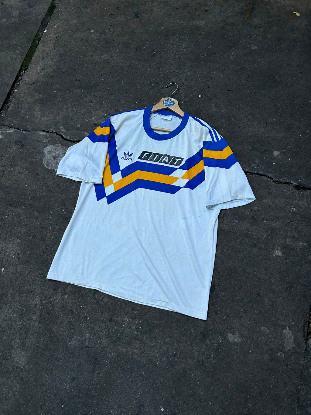 Camiseta Boca 1990 Suplente Fiat  Blanca Original