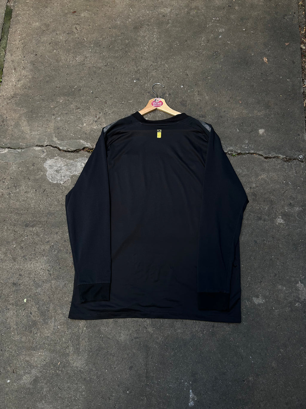 Camiseta Barcelona 2013 Negra Manga Larga Original