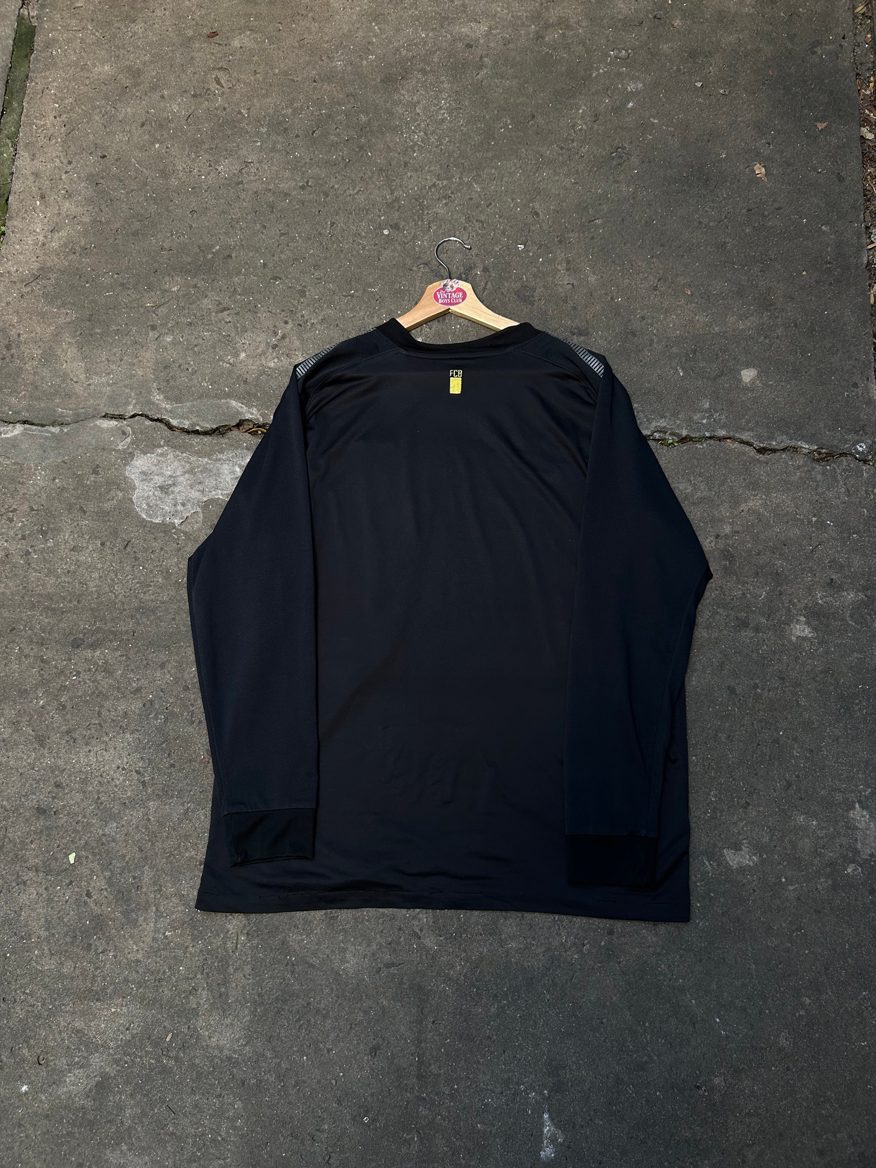 Camiseta Barcelona 2013 Negra Manga Larga Original
