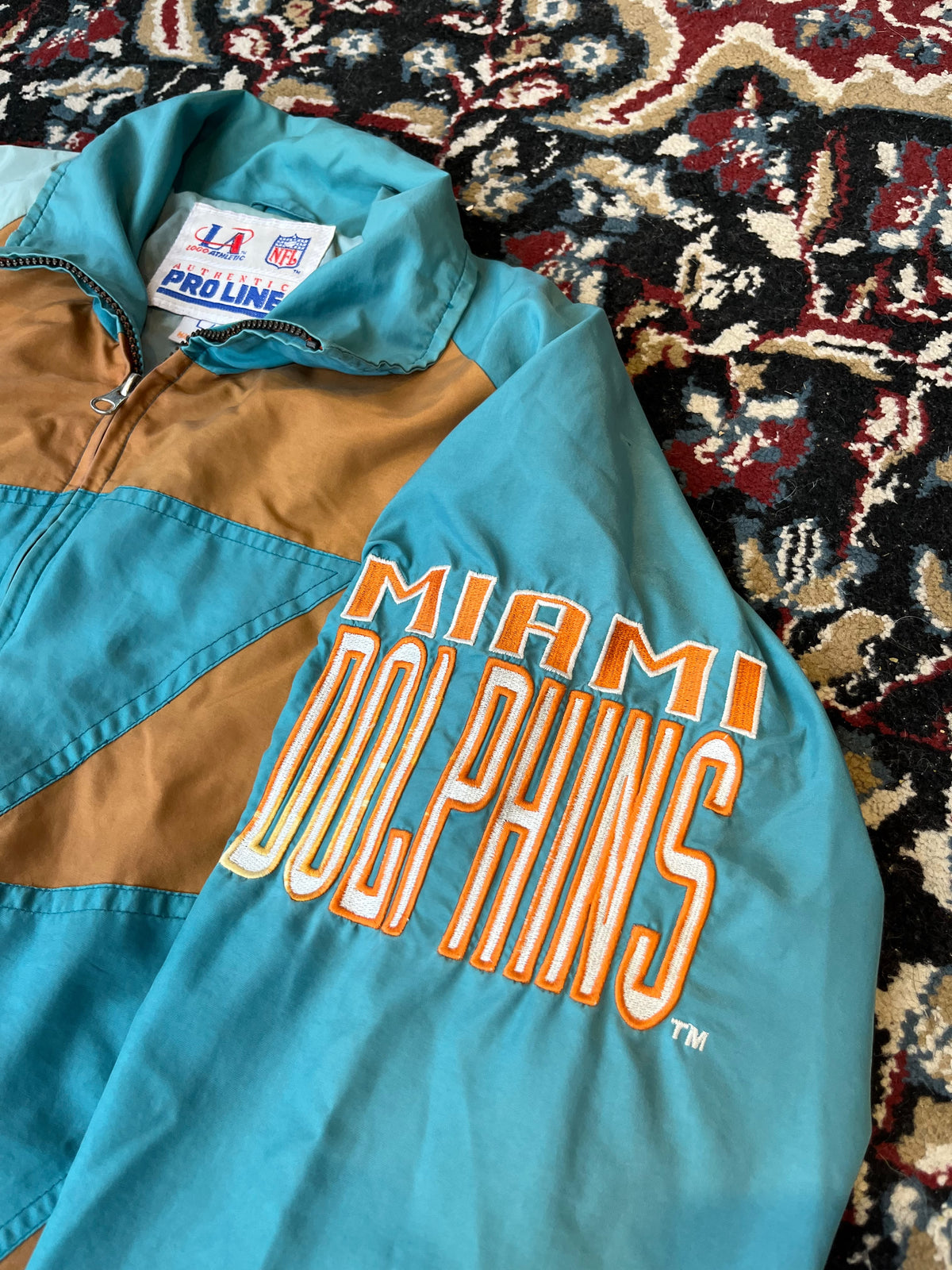 Campera Dolphins NFL 90s Rompeviento Original